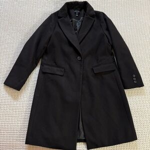 Black Single Breasted Coat